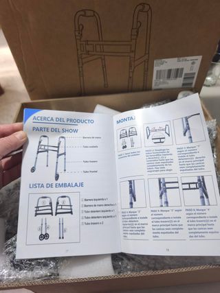 Andador Plegable 3 en 1 con Ruedas