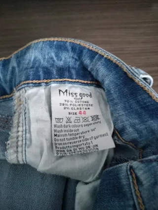 Pantalón corto tejano elástico mujer