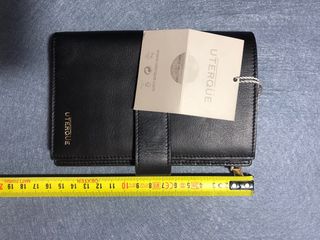 Monedero Uterqüe Piel Negro