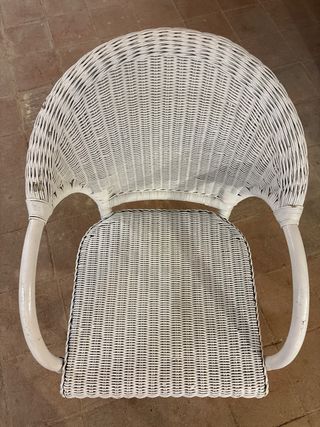 Sillón de médula blanco