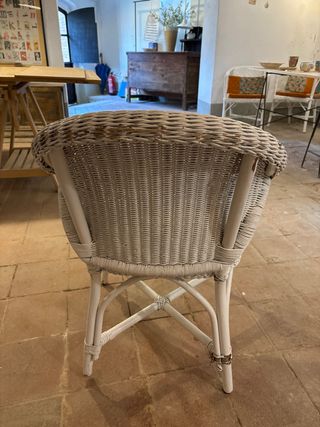 Sillón de médula blanco