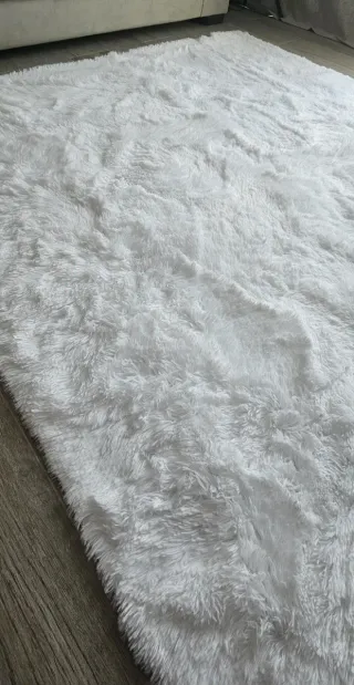 Alfombra pelo largo 160x200 Bca Nueva a estrenar