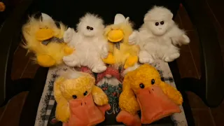 Lote Peluches 2 Patitos, 2 Gorilas y 2 Pollitos