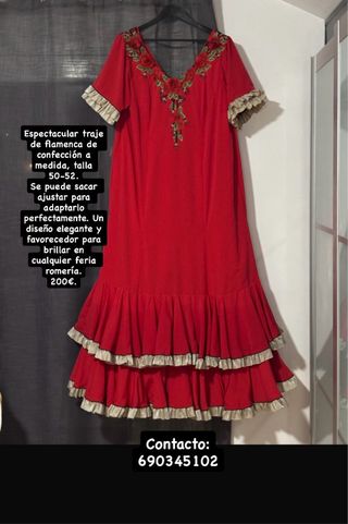Traje Flamenca Rojo