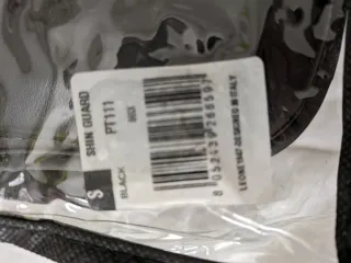 Espinilleras Leone Shock Talla S Negras.