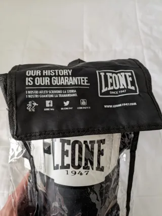 Espinilleras Leone Shock Talla S Negras.