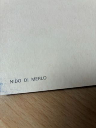 Cartolina Nido di Merlo