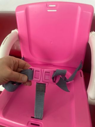 Trona portátil rosa