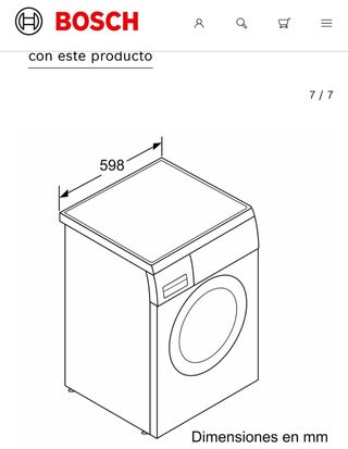 Lavadora Bosch Serie 6 - 8kg