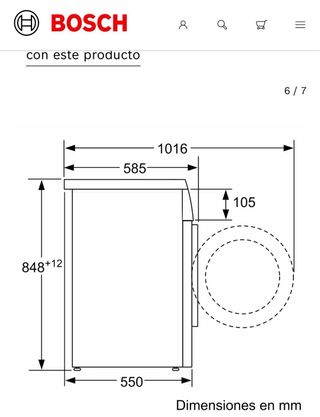Lavadora Bosch Serie 6 - 8kg