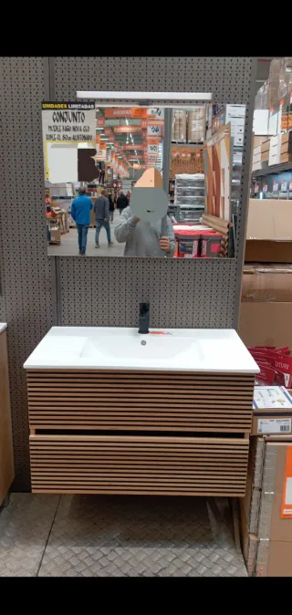 Conjunto Mueble Baño Nova CEO Roble