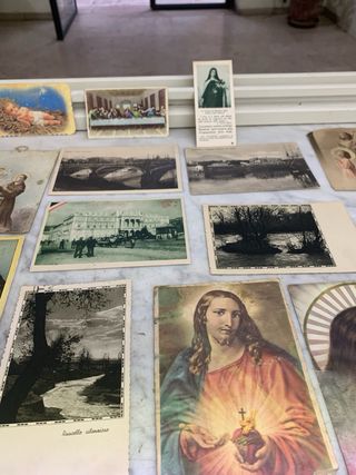 Lotto monete cartolline etc vintage