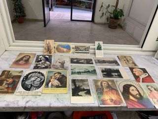 Lotto monete cartolline etc vintage