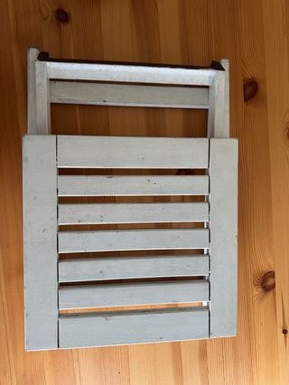 Mesa auxiliar plegable de madera