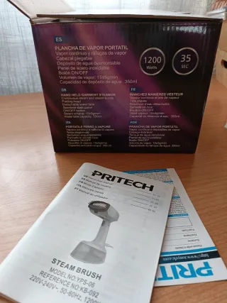 Plancha de vapor Pritech portátil
