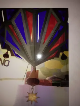 Lámpara Grande de forja para espacio grande