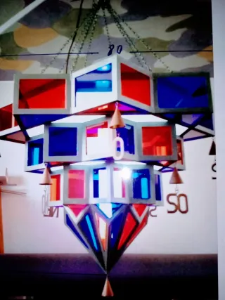 Lámpara Grande de forja para espacio grande