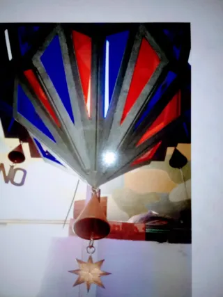 Lámpara Grande de forja para espacio grande