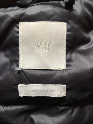 Plumífero largo H&M negro