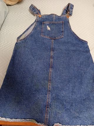 Vestido Peto Vaquero Azul