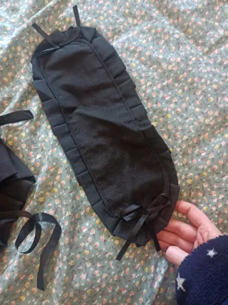 Vestido Lolita Negro y Rosa Yuki nagato Cosplay