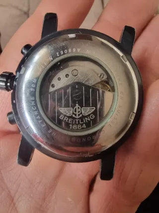 Reloj Automático Breitling Negro/Plata