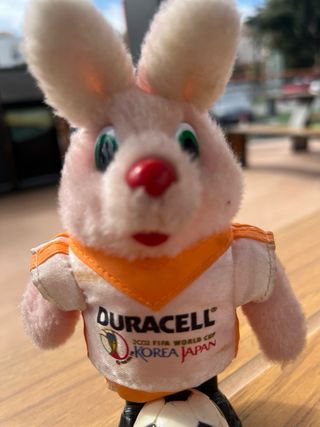 Conejo Duracell 2002 Mundial Fútbol