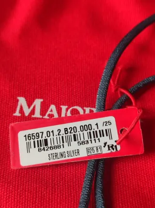 Pulsera Majorica perla ,con detalles plata.