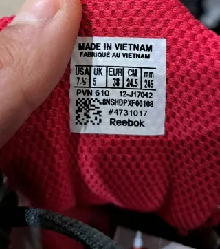 Zapatillas Reebok Hexalite Rojas y Blancas