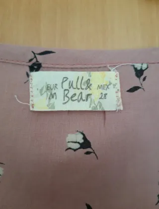 Vestido rosa Pull&Bear flores