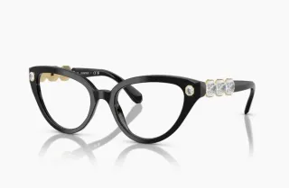 Occhiali Swarovski Montatura Nera con cristalli