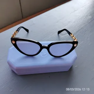 Occhiali Swarovski Montatura Nera con cristalli