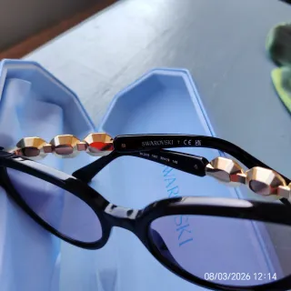 Occhiali Swarovski Montatura Nera con cristalli