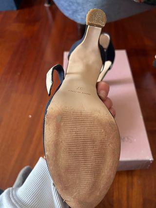 Scarpe Pertini tacco blu scuro