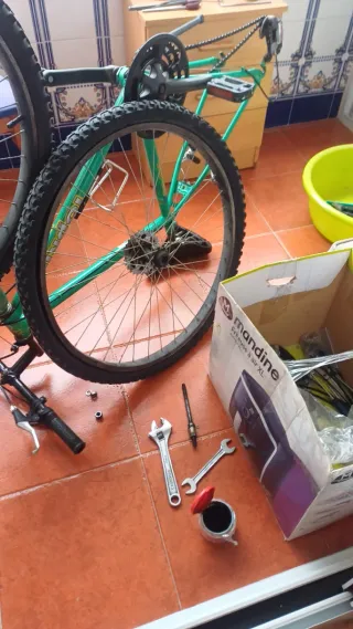 Bicicleta de Montaña Verde 21v