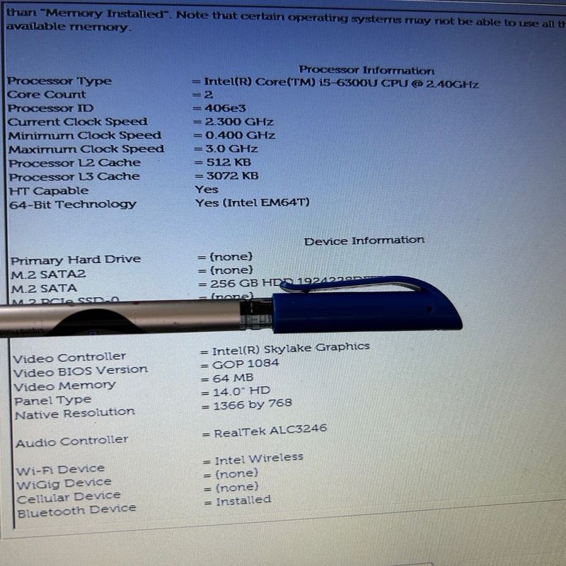 Portátil DELL Latitude 5480 Core i5 6500 y 8GB RAM afbeelding 7