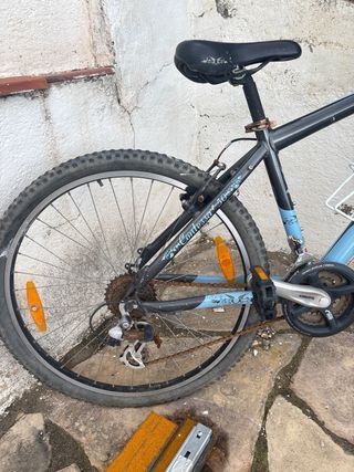 Bicicleta Montaña Negra y Azul