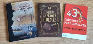 Lote 3 Libros Enigmas y Lógica: Sherlock Holmes +