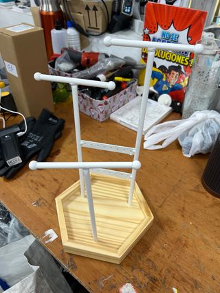 Expositor de Joyas SONGMICS Blanco y Natural