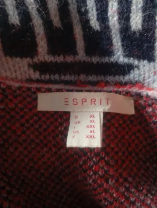 Chaqueta de punto larga con cinturón