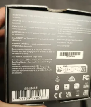 Caja y manuales Garmin Fenix 7 Solar