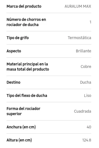 Columna Ducha Termòstatica