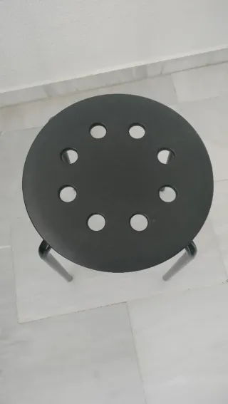 Taburete Ikea Negro