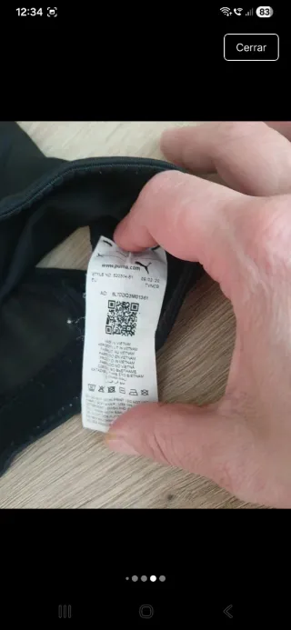 Top deportivo Puma negro