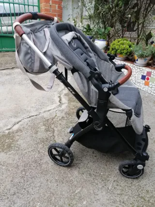 Carrito Jané con cuco y silla gris