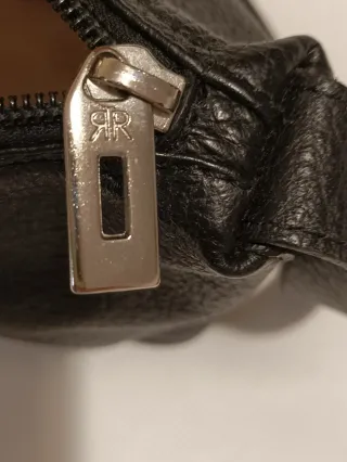 Bolso de piel negro para hombro