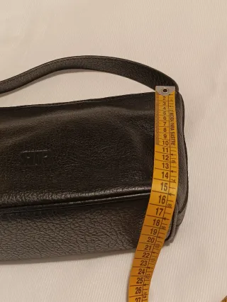 Bolso de piel negro para hombro