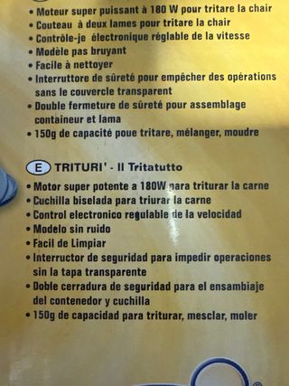 Triturador eléctrico Trituri