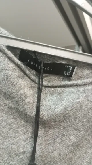 Poncho Cortefiel Talla M-L Gris Nuevo