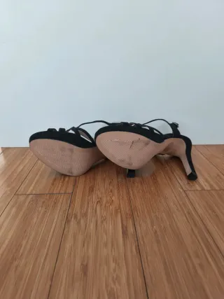 Sandalias negras plataforma T.38